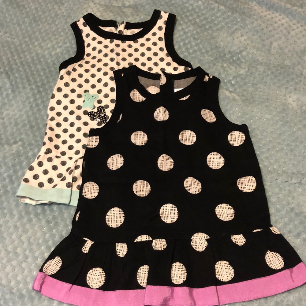 ✨Adorable Gymboree “Polka Dot” pair and hair clips
